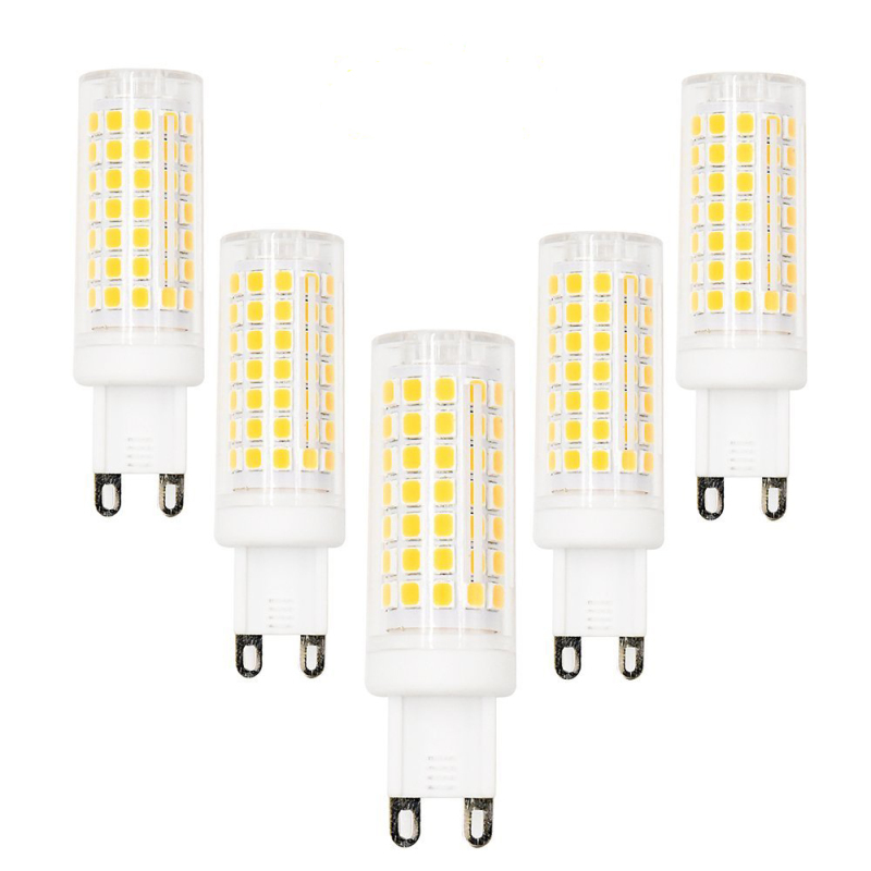 5W G9 LED Light Bulb Energy Saving G9 LED Bulbs, 360 Degree Beam Angle, G9 LED 50W Halogen Replacement Bulb Lanterns Chandeliers Ceiling Light(5 Pack)