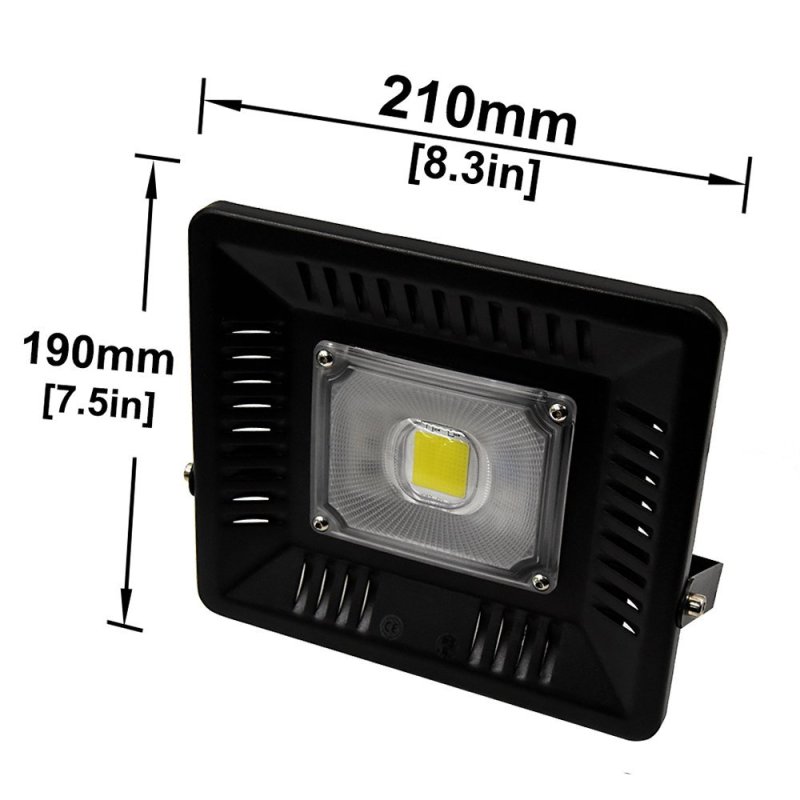 50W LED Floodlight Exterior Security Lamp, 220V Waterproof IP65 5000lm 500w Halogen Replacement Wall Washer Light for Garden Driveway Outside Wall