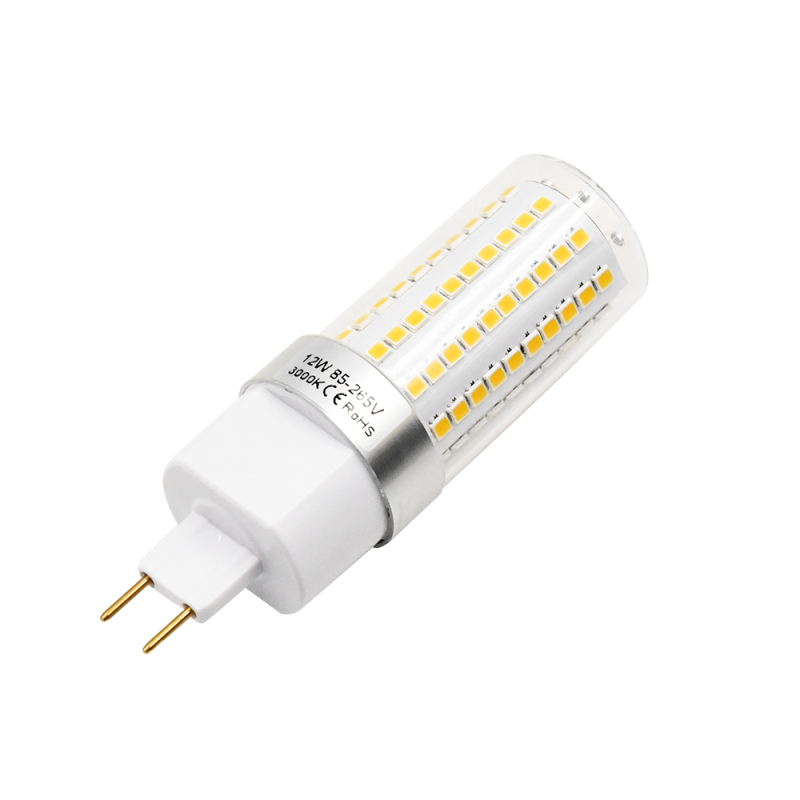 15W G8.5 LED Light Bulb Lustaled 120V/220V G8.5 Double Pin Base LED Corn Bulb Lamp 150W Halogen Replacement for landscape/hotel Lighting (2-Pack)