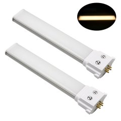 10W GY10q-4 Square Pin LED Bulb 18W CFL/Compact Fluorescent Light Replacement 160° Beam Angle LED PL Retrofit Lamp (Remove/bypass the Ballast, 2-pack)