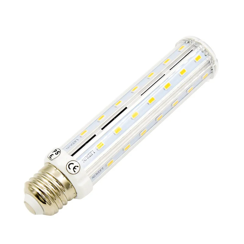 15W LED 3-Way Corn Bulb Dimmable T10 Tubular LED Light, 100/50/25W Incandescent Equivalent, Medium Screw E26 Base for Table Reading Lamp (Pack of 2)