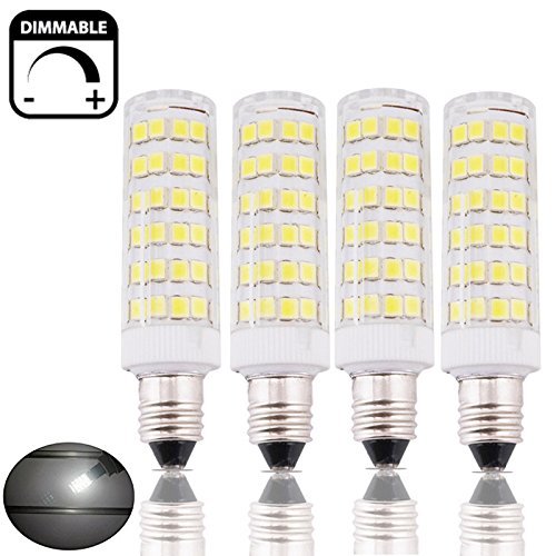 6W Dimmable Mini-Candelabra Edison Screw Base E11 LED Light, 50W Halogen  Replacement, Omni-directional LED E11 Corn Bulb- Pack of 4