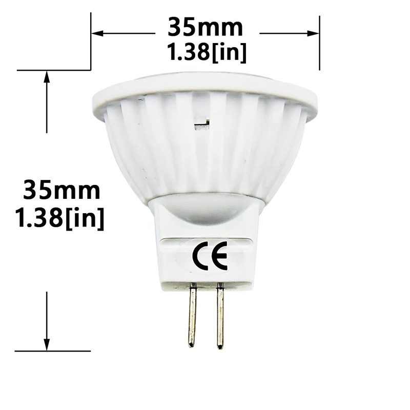 4W MR11 LED Light Bulb GU4 Bi Pin Base 12V MR11 Halogen Spotlight Ceramic G4 Bulbs 35W Equivalent for Track Lights Hotel Display Lighting (4-Pack)