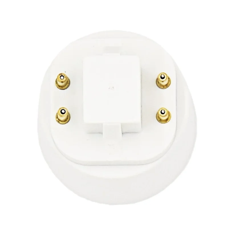 Gx24q to E26/E27 LED Light Sockets Adapter, Gx24q to Medium Edison Bulb Base Adapter, 4 Pin CFL Lamp Base Converter Remove Bypass the Ballast(10-Pack)