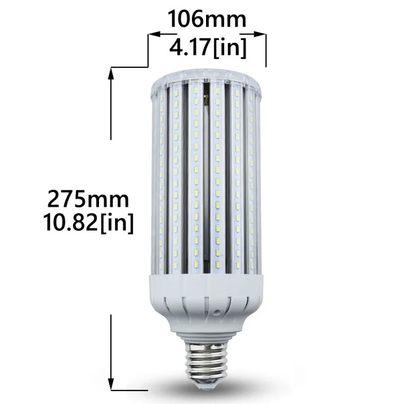 Large Mogul Screw Base E39/E40 LED Corn Light Bulb 100W LED Street Light Daylight 6000K Retrofit Bulb for Metal Halide Garden Street Parking Lot