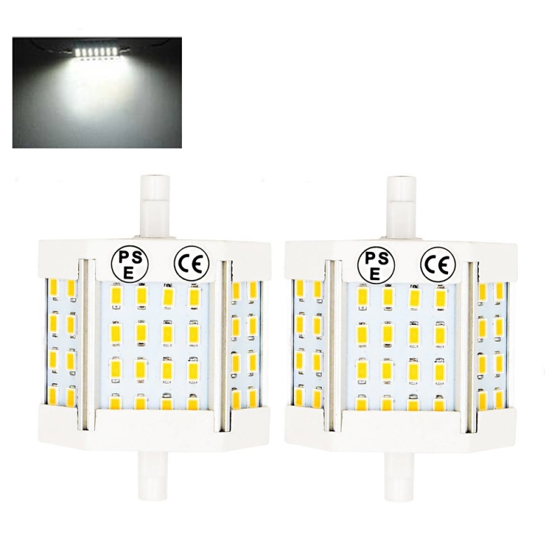 R7S 10W 78mm LED Light J78 T3 LED Double Ended R7S LED Floodlight Bulb Lamp (100W Replacement) Workshop Stage Studio Landscape Lamp (pack of 2)