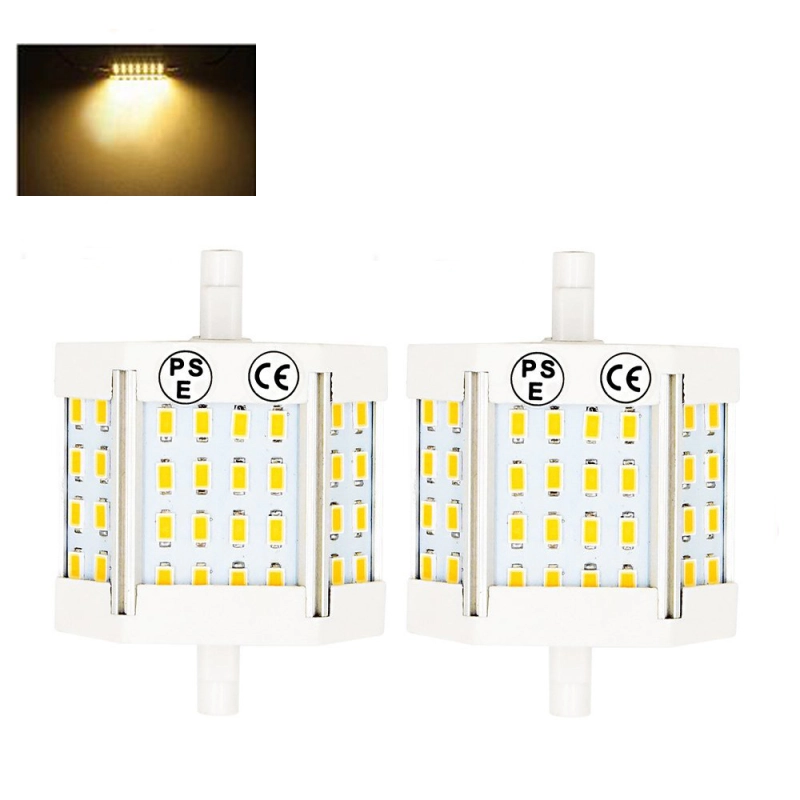 R7S 10W 78mm LED Light J78 T3 LED Double Ended R7S LED Floodlight Bulb Lamp (100W Replacement) Workshop Stage Studio Landscape Lamp (pack of 2)