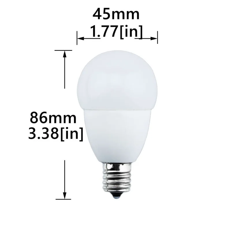 5W E17 G14 Globe LED Light Bulb 40W Incandescent Replacemenet Bulb, E17 Intermediate Base LED Bulb for Ceiling Fan