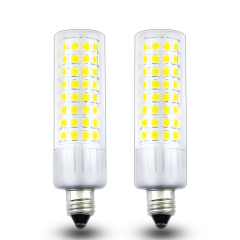 7.5W LED E11 Light Bulbs Mini Candelabra Base Light Bulb 120V 75W 100W Halogen Equivalent Replaces T4/T3 JD Type Clear E11 Light Bulb (Pack of 2)