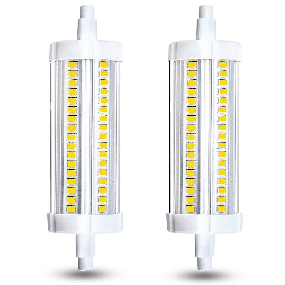At tilpasse sig Mart Kig forbi 15 Watt T3 R7S LED 118MM J118 Halogen 150 Watt Equivalent, Double Ended LED  Light Bulbs 120V Quartz Tube Lamps Replacement for Security, Floor Lamp
