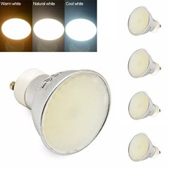5W 400lm GU10 LED Spotlight Bulb, Color Temperature Changeable(Warm White/Natural White/Daylight White), 4-Pack