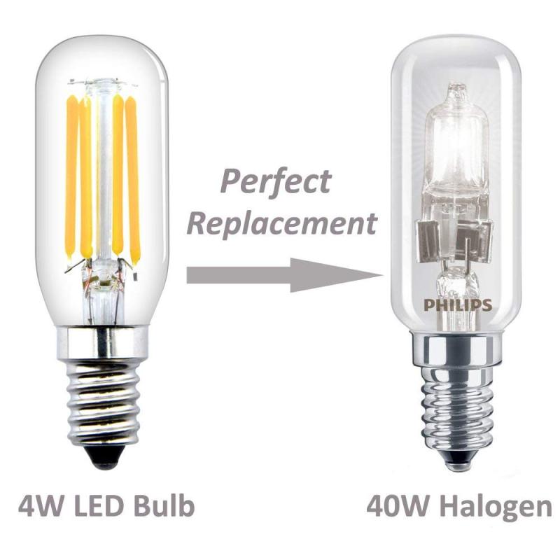 4W T26 E14 LED Tubular Filament Light Bulb , SES Small Screw Fitting Lamp, 20W Replacement (2-pack)