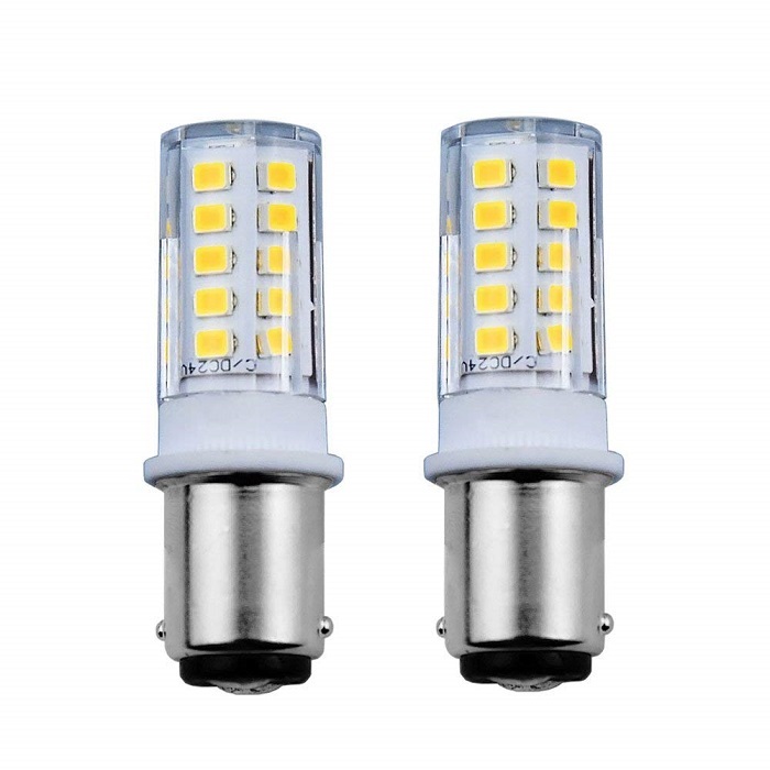 Bonlux 3.5W BA15d LED Light Bulb 24V Double Contact Bayonet SBC Replacement Lamp for  Motorhome Trailer  Lighting Bulbs (2-Pack)