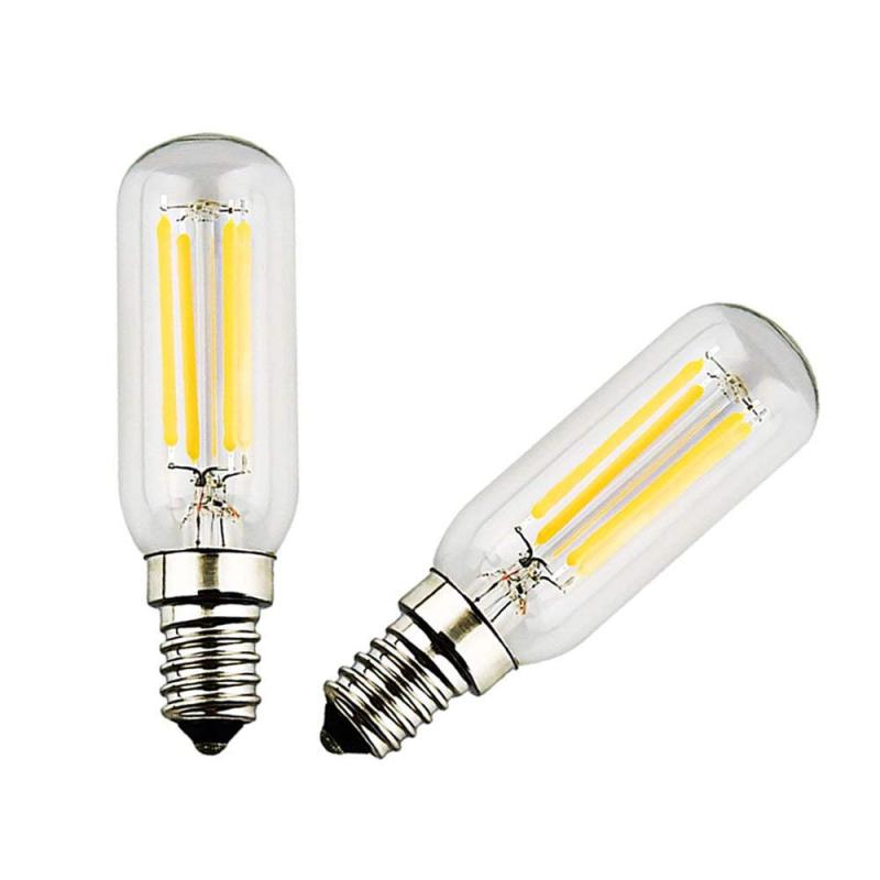 4W T26 E14 LED Tubular Filament Light Bulb , SES Small Screw Fitting Lamp, 20W Replacement (2-pack)