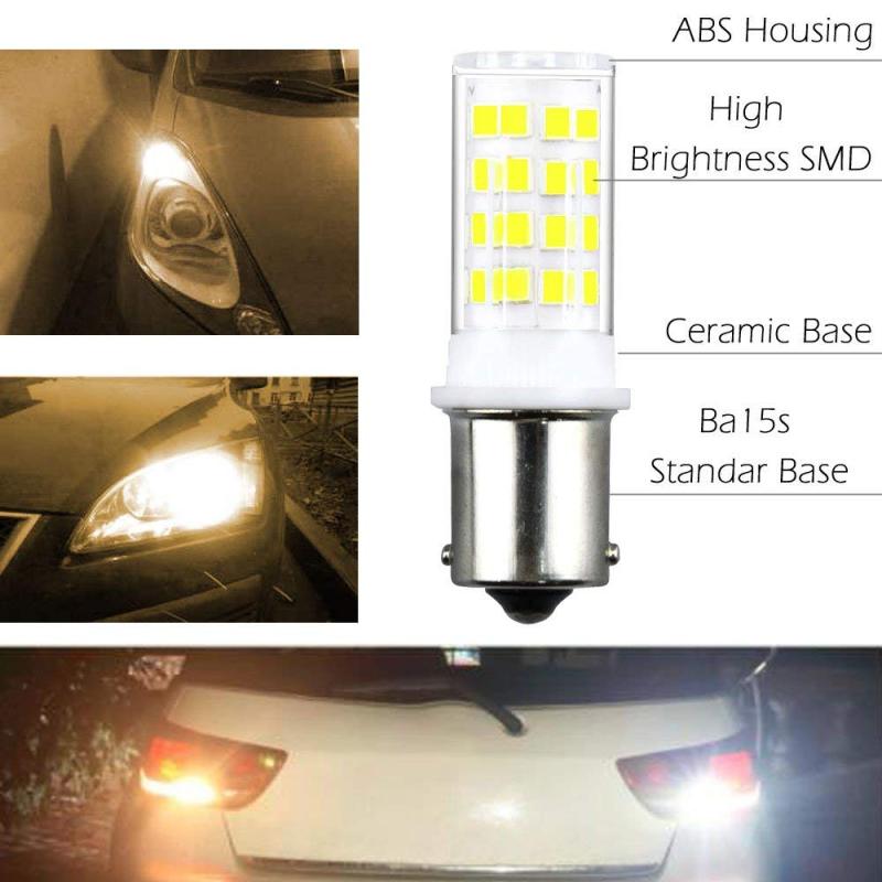 1093 1159 1129 1259 Ba15s LED Bulb  Bayonet Base LED Auto Turn Signal Lights Single Contact BA15S Bulbs for Car Backup Lamps