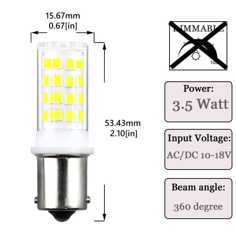 1093 1159 1129 1259 Ba15s LED Bulb  Bayonet Base LED Auto Turn Signal Lights Single Contact BA15S Bulbs for Car Backup Lamps