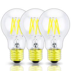 Dimmable LED Edison Filament Light A19(A60) Vintage LED Bulb E26 Medium Base LED Decorative Antique Lamp (3-Pack)