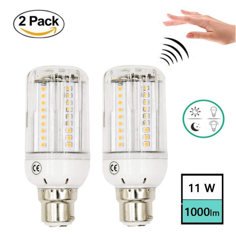 11W Corn Light Bulb Motion Sensor PIR LED  Bulb B22 BC Bayonet Base 1000lm Stair Lights for Garage/ Stairs/ Hallway/ Porch