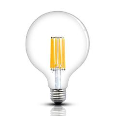 G40/G125 LED Dimmable Edison Vintage Filament Bulb 12W E26/E27 Base Long COB Filament LED Clear Glass Globe Light 130W Incandescent Equivalent