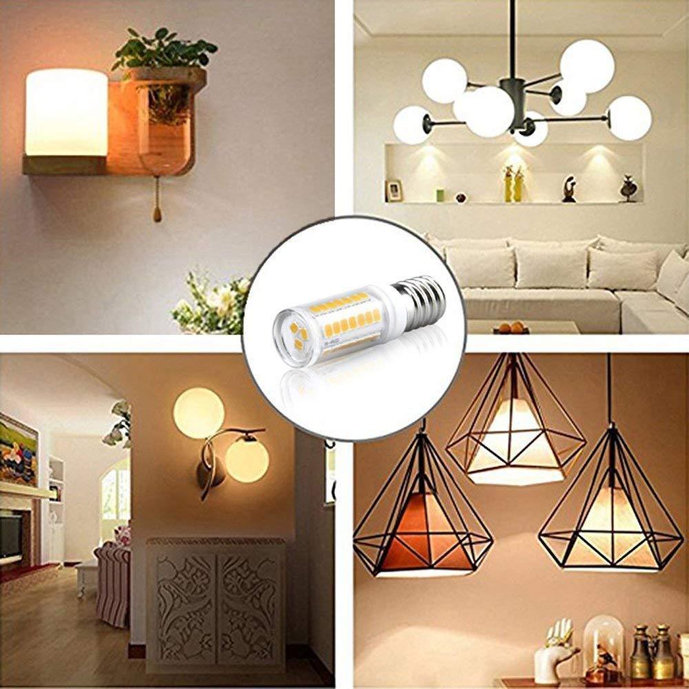 4W E14 Dimmable LED Light Bulb No Strobe, Flicker Free, 35W Halogen Lamp Equivalent, Small Edison Screw Energy Saving SES LED Candle Bulbs  (4-Pack)