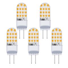 3.5W GY6.35 LED Bulb 12V AC/DC Bi-Pin Base GY6.35/G6.35 LED Light Bulb 35W Halogen Replacement (5-Pack)