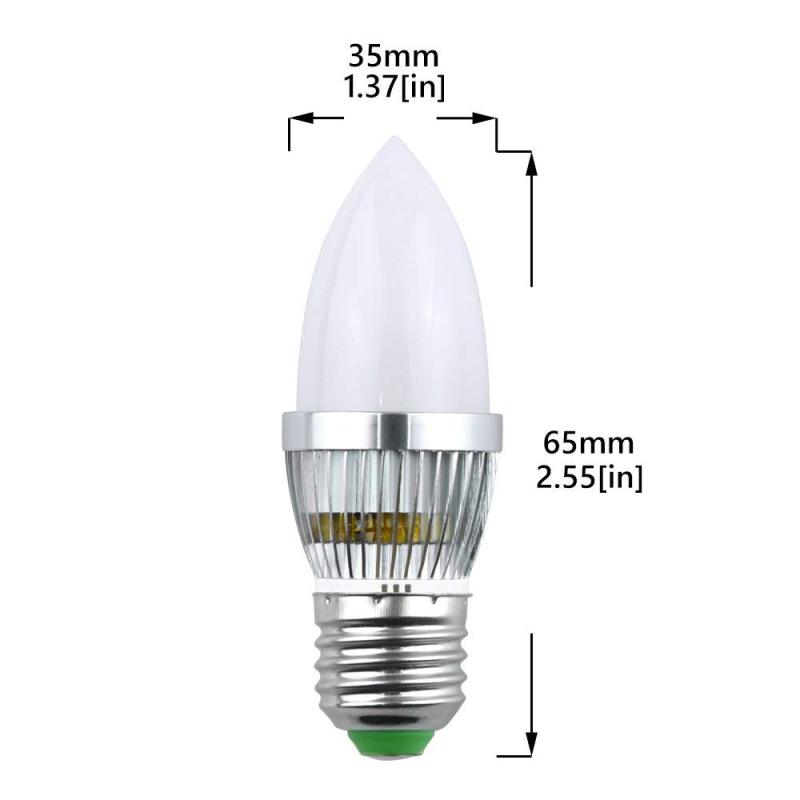 RGB LED Light Bulbs 3W Dimmable 16 Colors Change Light Bulb Medium Screw E26/E27 Mood Light with Remote Control (2-Pack)