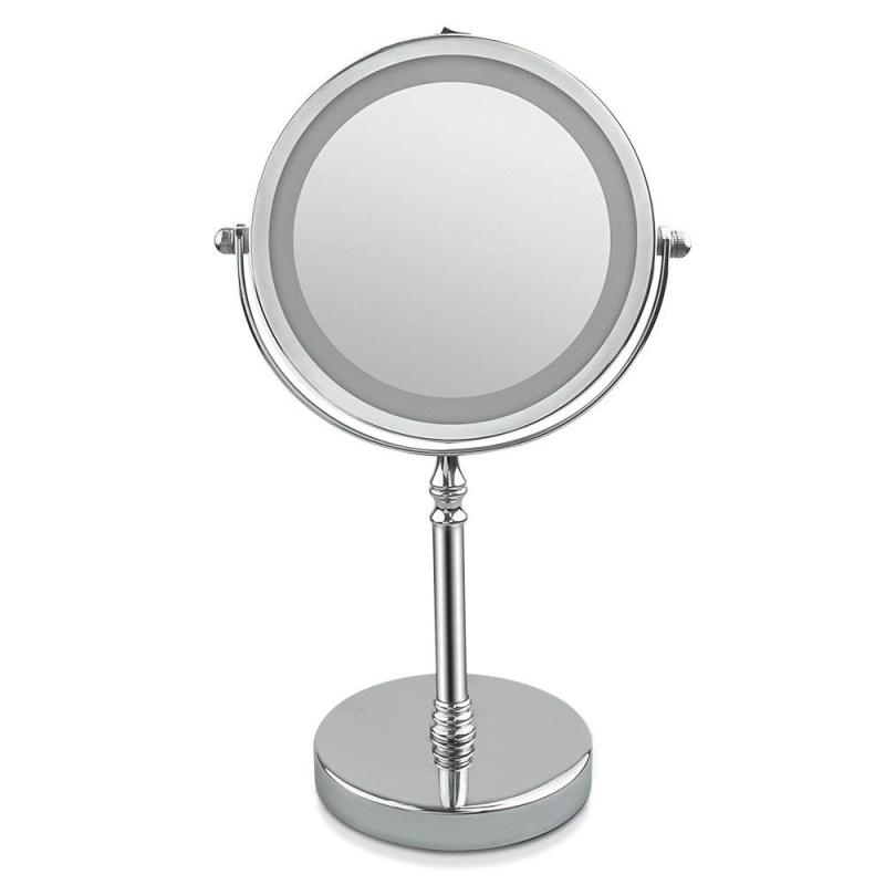 Mirror Magnifying Makeup Illuminated Mirror Light 360 Degree Swivel Rotation for Makeup Shaving Bathroom