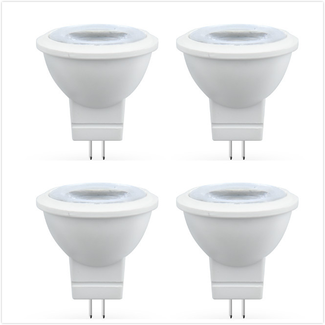 3 Watts MR11 LED Light Bulb GZU4 Base 12V MR11 Halogen Spotlight Ceramic G4 Bulbs 35W Equivalent for Tra3 Wattck Lights Hotel Display Lighting(4-Pack)