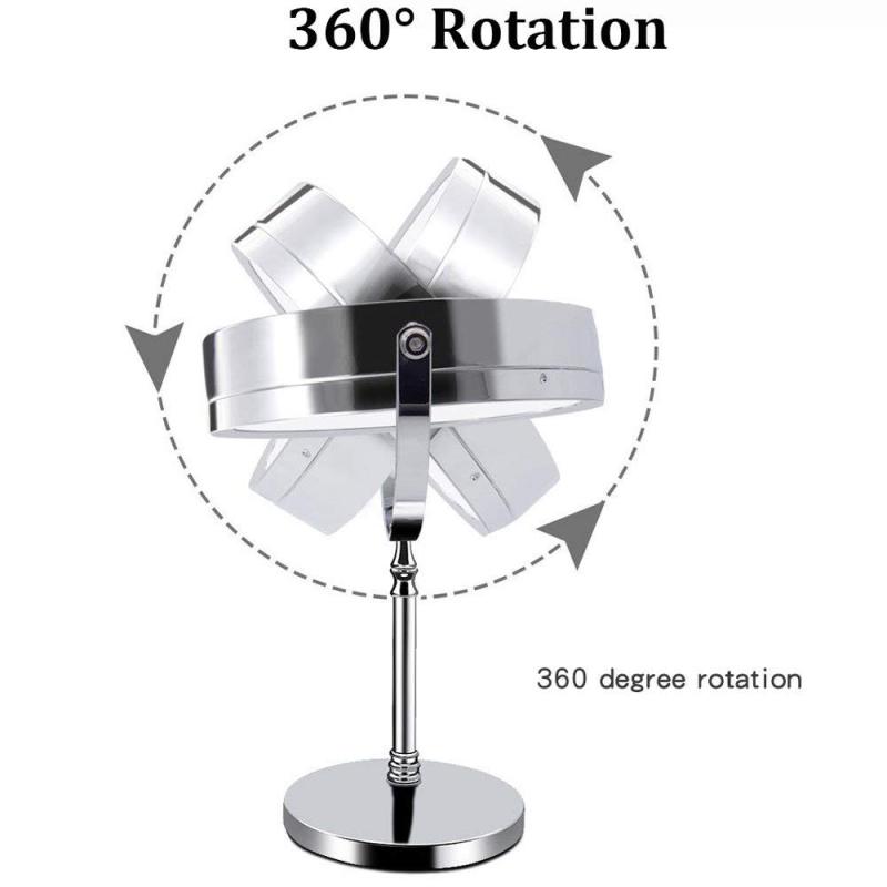Makeup Mirror with LED Lights Magnification 10X/1X Double-sided Illuminated Lighted Magnifying Mirror with Lights Touching Dimmable Switch