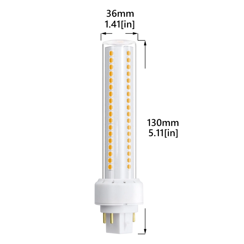 Bonlux 12W LED GX24Q 4-pin Base Light Bulb 26W CFL/Compact Fluorescent Replacement GX24/G24Q LED PL Retrofit Lamp 360 Degree Beam Angle (4-Pack)