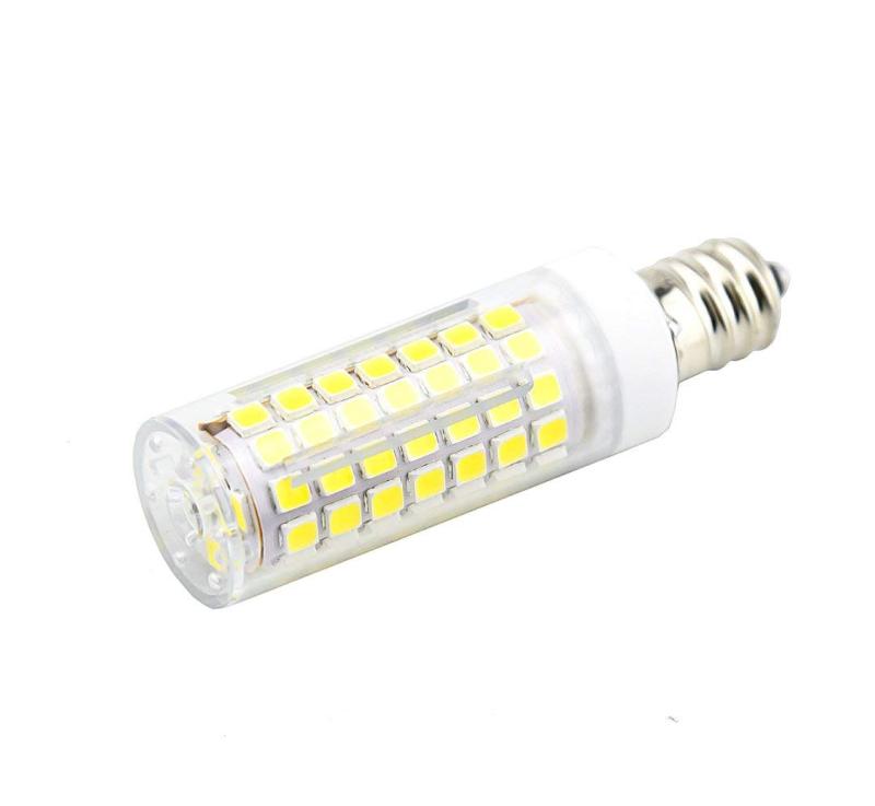 7W Dimmable E12 LED Mini Candelabra Bulb T3/T4 Candelabra Base Omni-Directional LED 50W Halogen Replacement Bulb ( 4-Pack)