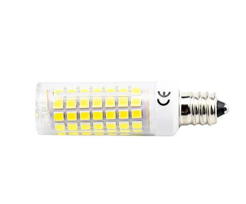 7W Dimmable E12 LED Mini Candelabra Bulb T3/T4 Candelabra Base Omni-Directional LED 50W Halogen Replacement Bulb ( 4-Pack)