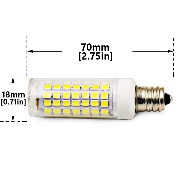Bonlux E14 LED Corn Light Bulb Dimmable 7W 650LM Small Edison Screw LED Light Bulb (4 Pack)
