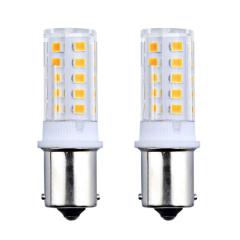 3W Ba15s LED Light Bulb 24V Single Connect SBC Small Bayonet Ba15s LED Replacement Lamp for Boat Truck Automotive Lighting Bulbs (2-Pack)