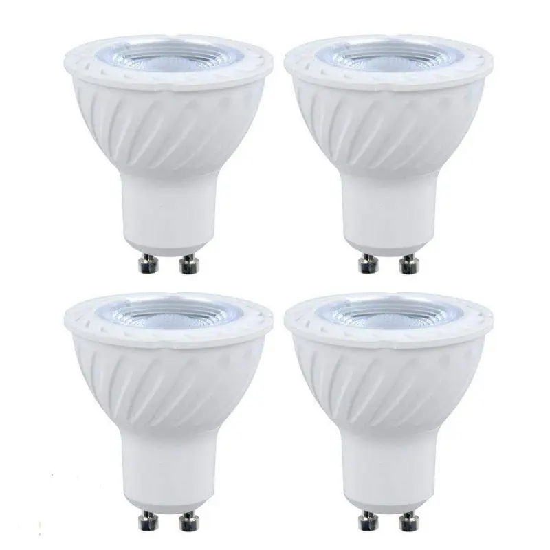 Bonlux 4-Pack MR16 GU10 COB Chip High Brightness 6W(50W Halogen Bulbs Equivalent), 40° Beam Angle LED GU10 Spotlight Bulb, Non-dimmable