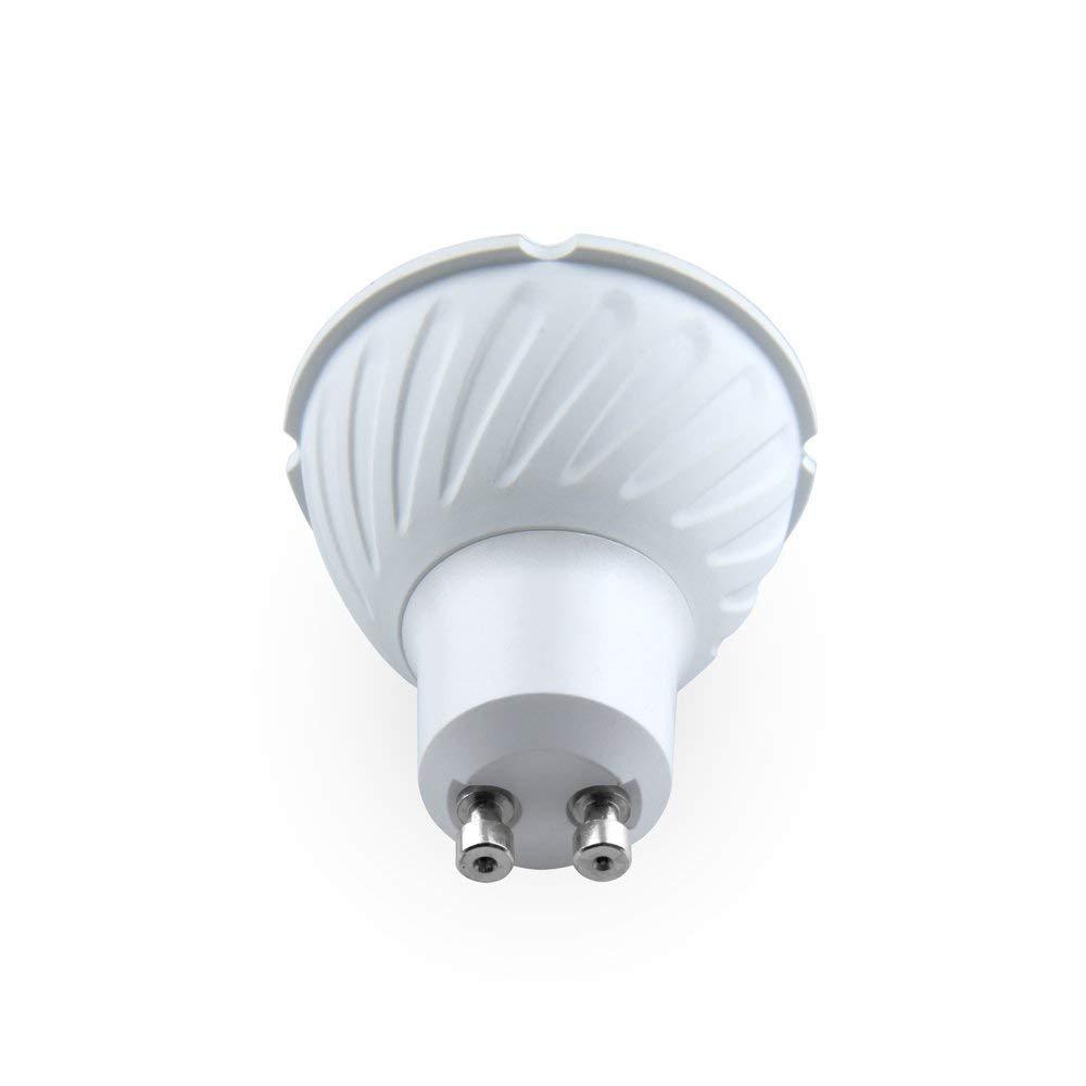 Bonlux 4-Pack MR16 GU10 COB Chip High Brightness 6W(50W Halogen Bulbs Equivalent), 40° Beam Angle LED GU10 Spotlight Bulb, Non-dimmable