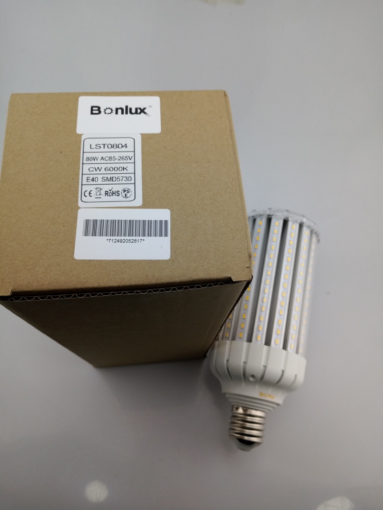 LED Corn Bulb 80W Large Mogul Screw Base E39 E40 High Bay Retrofit LED Bulb Replace 200W CFL Bulb/350W Metal Halides HPS for Garage Street Lighting