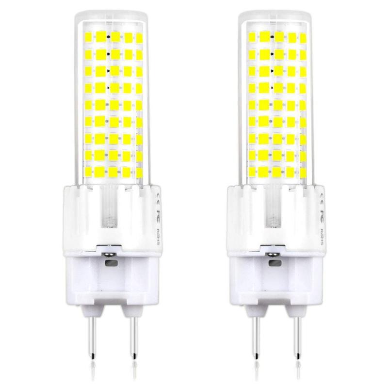 Lustaled LED G12 Bulb 15 Watt G12 Bi-Pin Base Corn Bulbs 150W Halogen Replacement G12 T6 Metal Halide Light Bulb Equivalent Ceramic G12 Base Light Bul