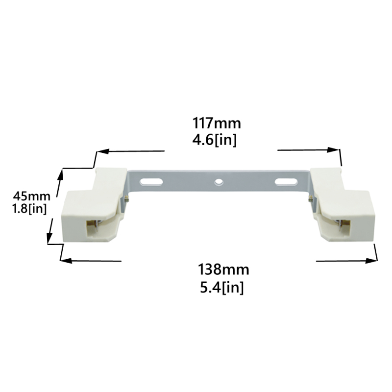 Bonlux R7S 118mm Bulb Socket Lamp Holder Lamp Base Connector Metal Ceramics Handle for J118 Double-Ended Halogen Linear Lamp Flood Light Bulb, 118mm