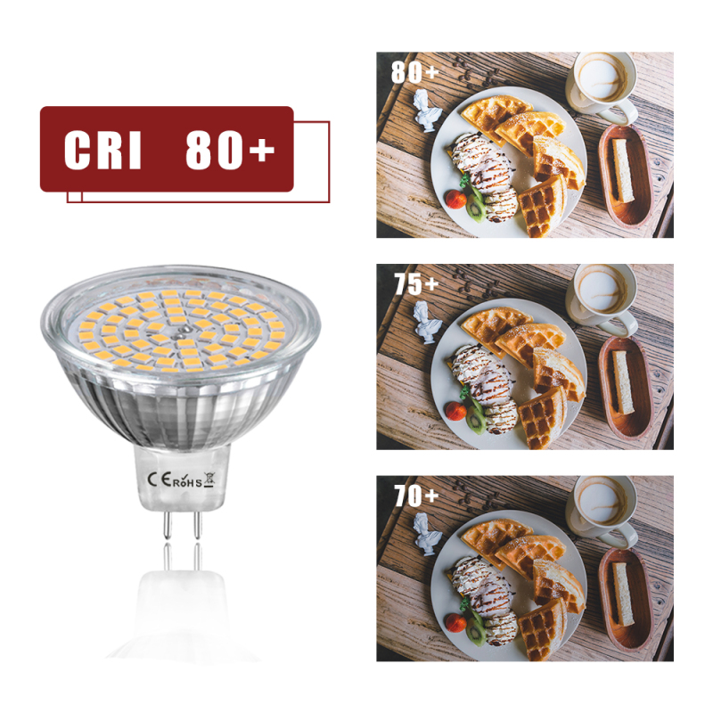 4W MR16 GU5.3 LED Light Bulb 120 Degrees 35W MR16 Halogen Replacement Non-dimmable GU5.3/GX5.3 LED Spotlight for Recessed Ceiling Downlight (5-Pack)
