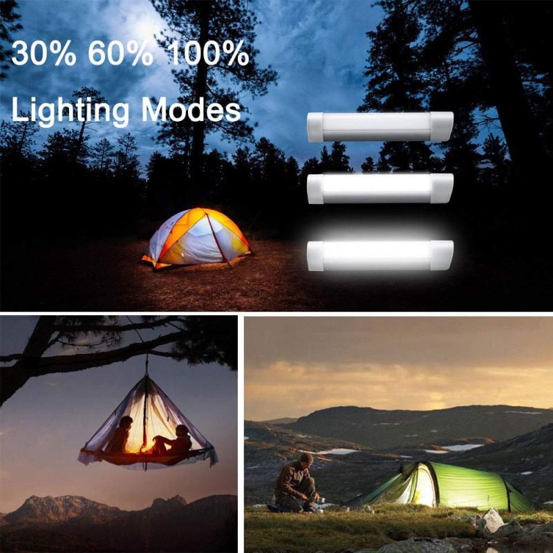 Bonlux Dimmable LED Outdoor Camping Lights Magnet Base 5V USB Portable Tent Light Rechargeable Camping Lamp Daylight SOS Emergency Light