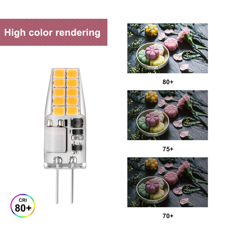 Bonlux 2W 12V 2835 SMD G4 LED Corn Bulb 360 Degree Beam Angle Led Capsule Light Bulb