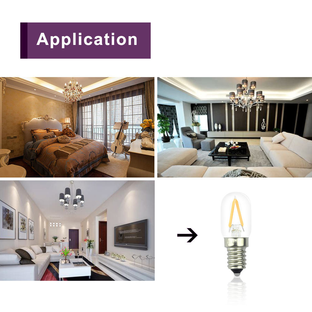 E14 LED Universal Fridge Freezer Lamp 15W E14 T22 LED Replacement SES LED Pygmy Bulb 2W 150lm 15W replacment AC 200-240V Dimmable LED Appliance Light