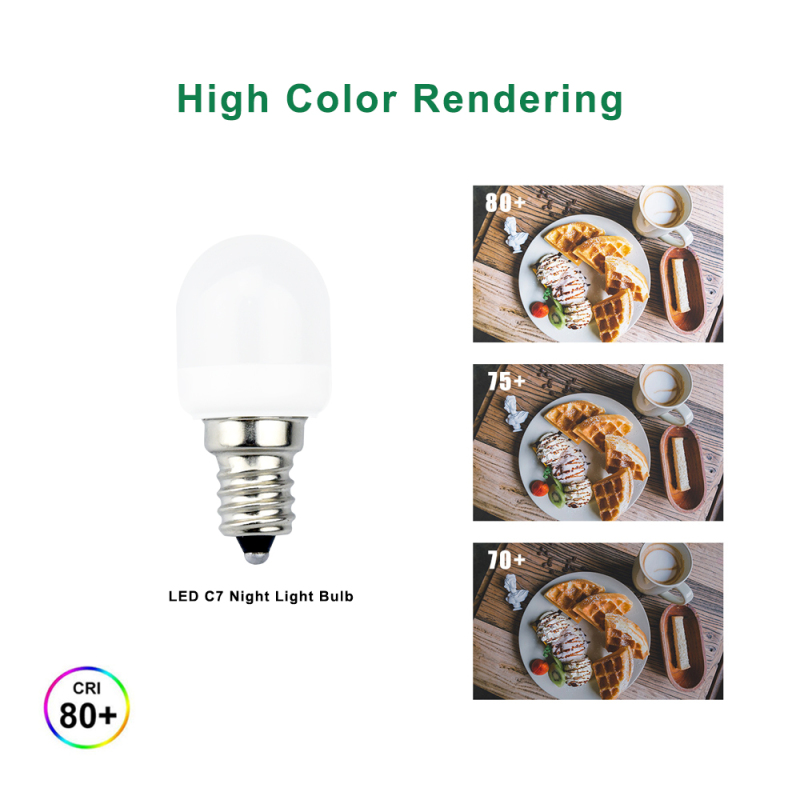 0.5 Watts LED C7 Night Light Bulb Candelabra E12 Base LED Accents Light C7 Decorative Lights 10W Incandescent Replacement (Pack of 3)