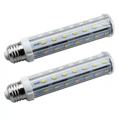 Bonlux Medium Screw Socket E26/E27 Base T10 LED Tubular Light Bulb 15W Warm White Daylight 85-265V AC Volts LED Corn Bulb (Pack of 2)