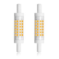 Bonlux R7S LED 78MM Light Slim Dimmable 5W T3 LED Bulb, Double Ended Base J Type LED Light Bulb, 45W Halogen Replacement Bulb for Floor Lamp(2-Pack)