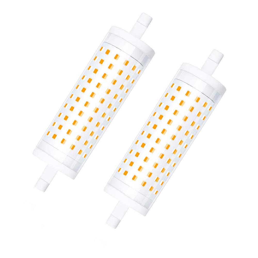 Luxvista 15W Dimmable R7s LED Bulb 118mm  Double Ended R7s J118 J Type LED Light Bulb 150W Halogen Bulbs Equivalent for Floodlight, Workshop Lighting,