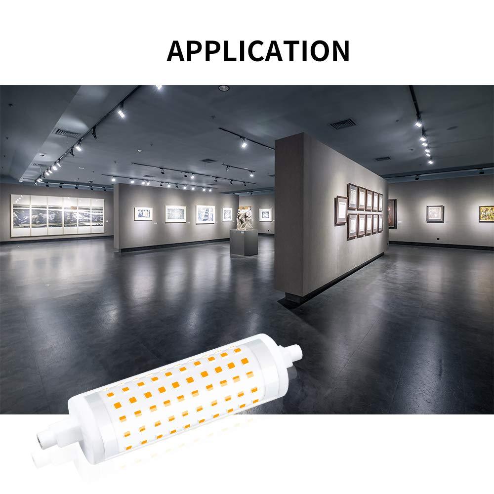 Luxvista 15W Dimmable R7s LED Bulb 118mm  Double Ended R7s J118 J Type LED Light Bulb 150W Halogen Bulbs Equivalent for Floodlight, Workshop Lighting,