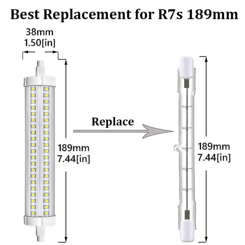 Bonlux R7s LED Bulb 189mm 30W Slim,Double Ended J189 R7s 189mm Tungsten Linear Halogen Floodlight Bulb 750W Replacement  for Flood Light Lamp, Not Dim