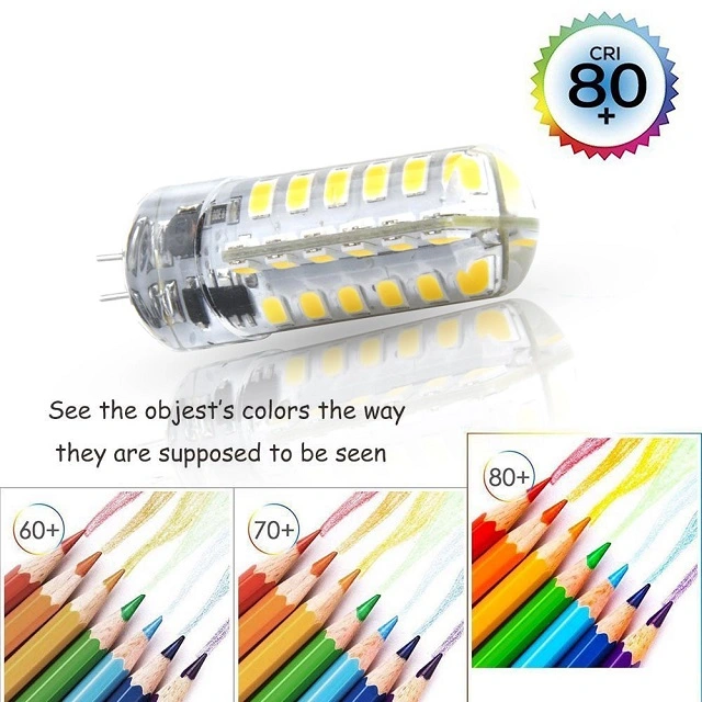 Aluxcia 3.5W AC/DC 12V G6.35 LED Light Bulb, G6.35/GY6.35 Bi-Pin Base T3 JC Type LED 35W Halogen Replacement Bulb ,4-Pack